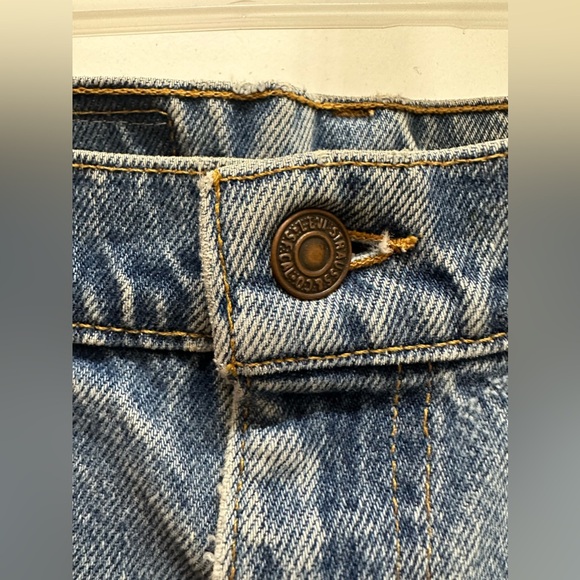 Free People Long Modest Denim Jean Ruffle Embroidered Skirt 34/31 NWOT tic toc - Picture 10 of 11